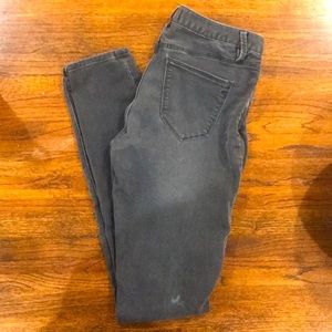 Faded high waisted skinny jeans